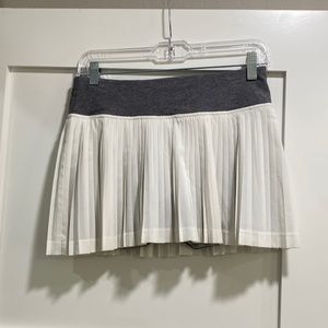 White Pleated Lululemon Skirt